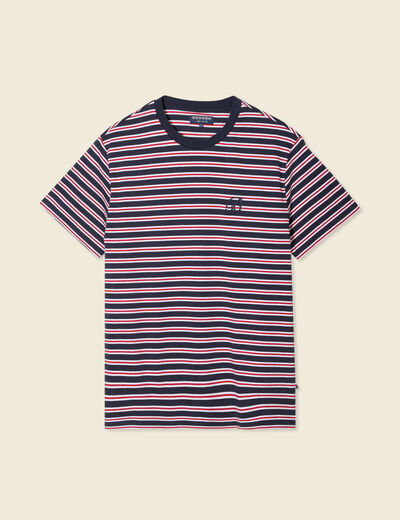 T-shirt manches courtes bleu marine homme