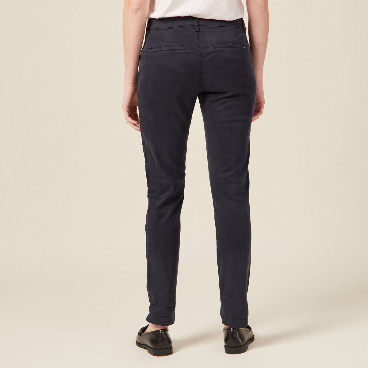 Pantalon chino Instinct bleu foncé femme