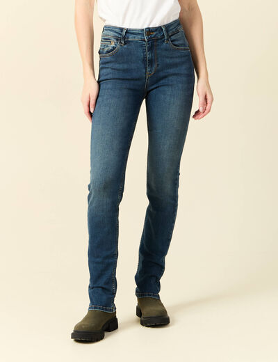 Jeans Demi - regular taille haute denim stone femme