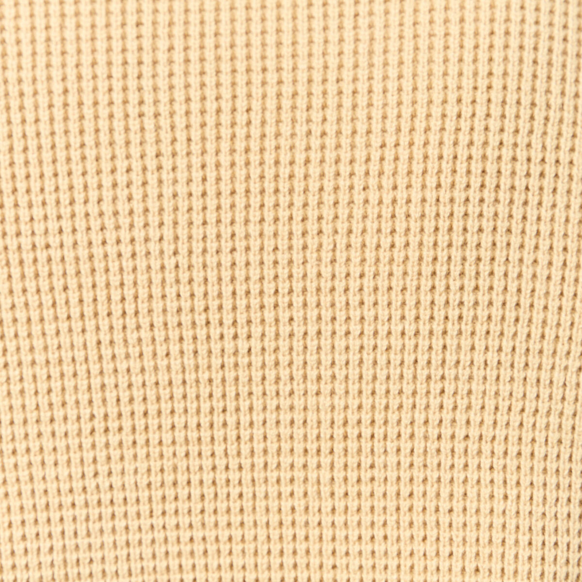 Pull manches longues col rond beige homme