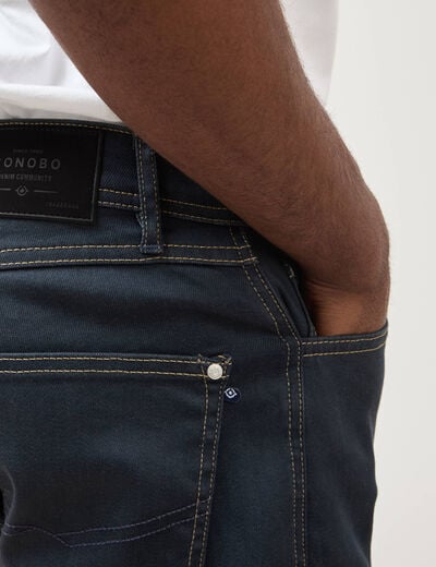 Jeans regular used denim gris homme