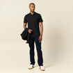 Polo éco-responsable noir homme
