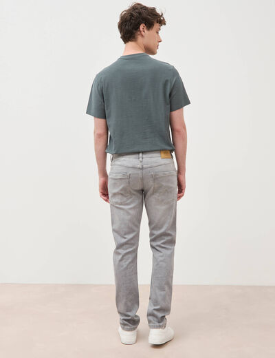 Jeans slim longueur 32 denim gris homme