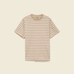T-shirt en coton manches courtes beige homme