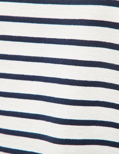 Marini&egrave;re manches longues broderie ecru femme