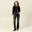 Gilet manches longues noir femme