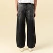 Jeans loose longueur 32 en coton denim noir homme