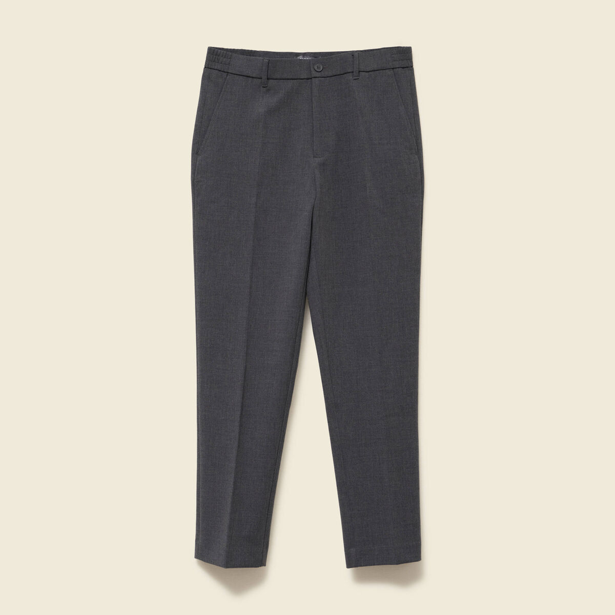 Pantalon droit longueur 32 gris fonc&eacute; homme