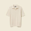 Polo manches courtes beige homme