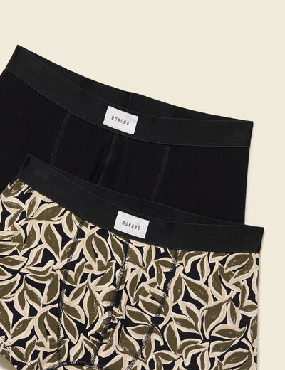 Pack de 2 boxers noir homme