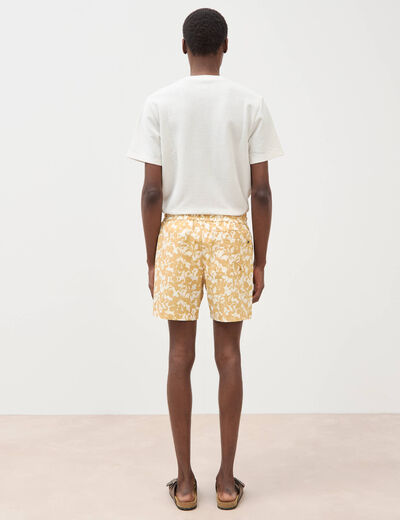 Maillot de bain doubl&eacute; jaune moutarde homme