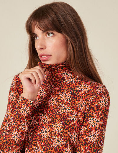 T-shirt manches longues camel femme