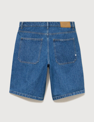 Bermuda en jean coton denim stone homme