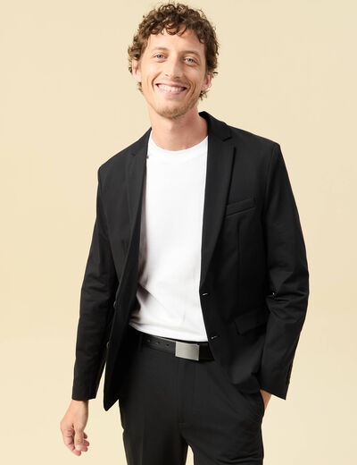 Veste blazer stretch noir homme