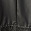 Parka longue droite d&eacute;perlante &agrave; capuche noir femme