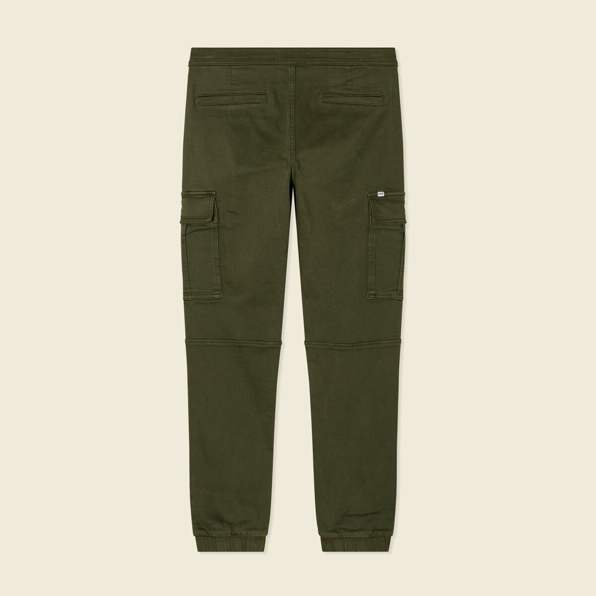 Pantalon battle bas resserré vert kaki homme