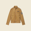 Blouson droit à col montant camel homme