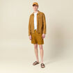 Bermuda droite à coulisse camel homme