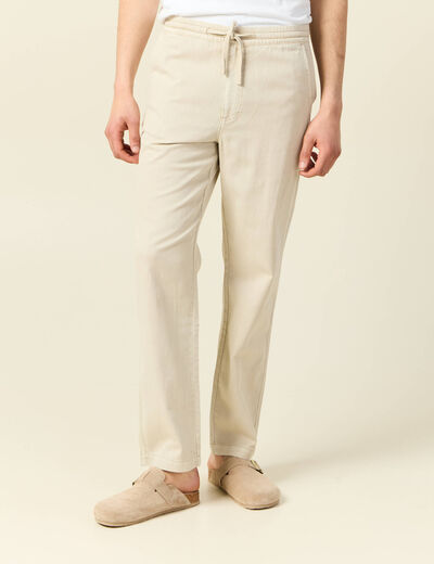 Pantalon chino sable homme