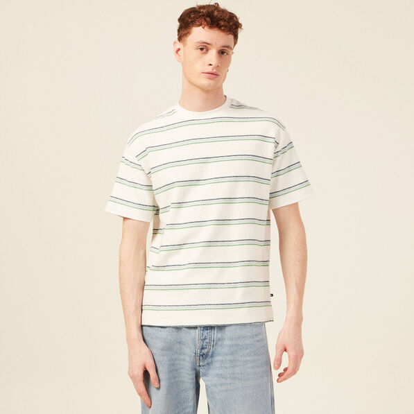 T-shirt manches courtes ecru homme