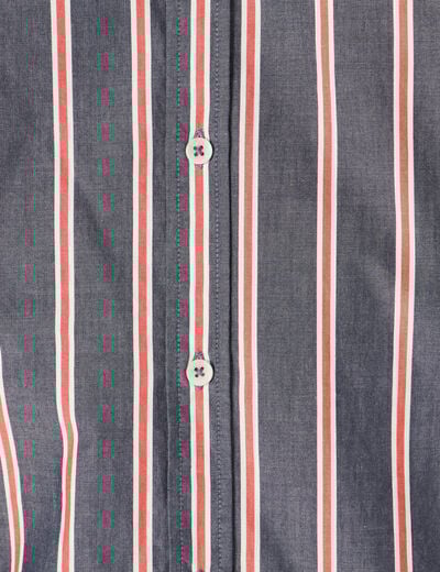 Chemise éco-responsable bleu marine homme