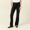 Jeans bootcut 5 poches denim gris femme