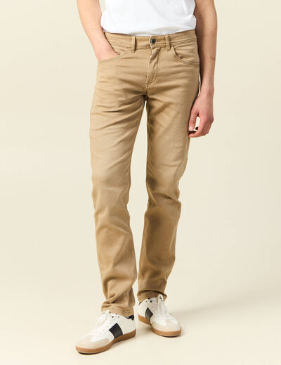 Jeans straight homme camel homme