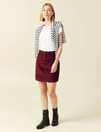 Jupe bordeaux femme
