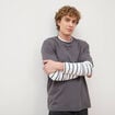 T-shirt manches courtes gris fonc&eacute; homme