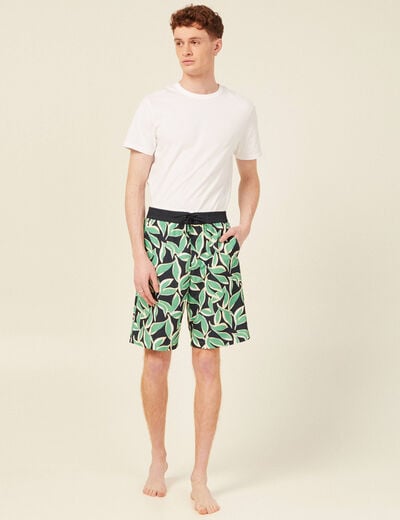 Bermuda de bain vert homme