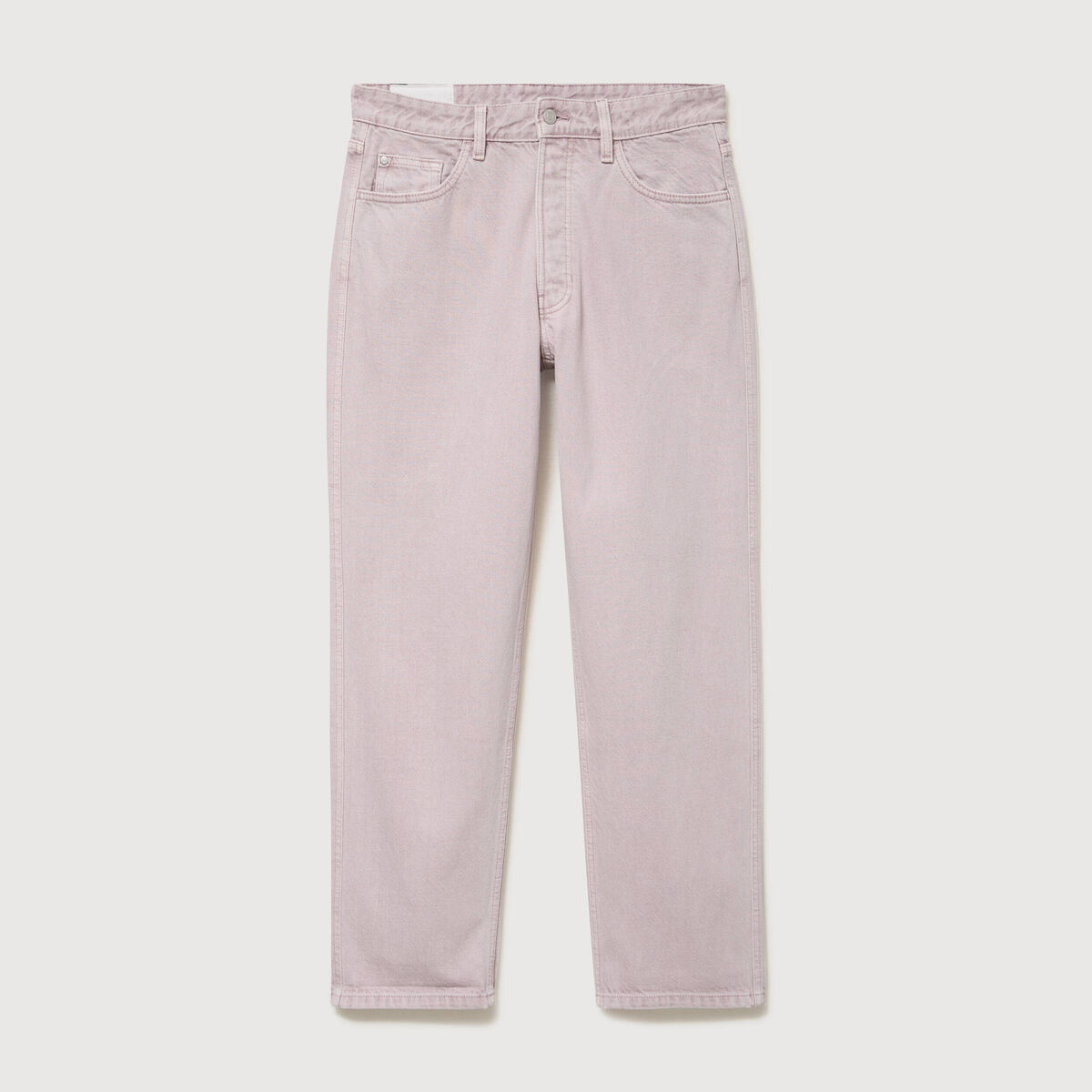 Jeans large longueur 32 en coton parme homme