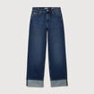Jeans straight taille standard denim brut femme
