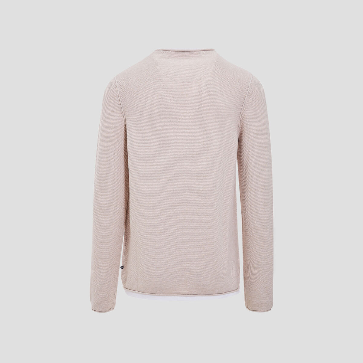 Pull manches longues beige homme