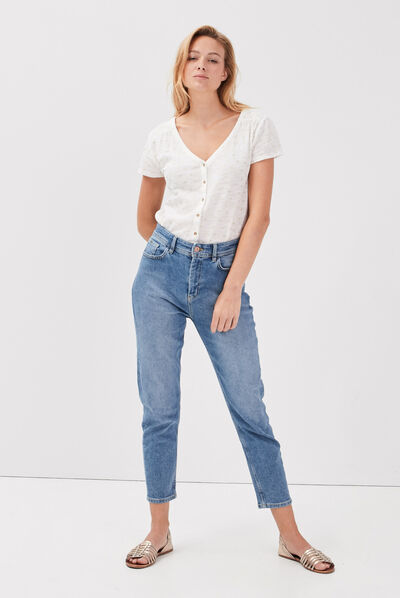 Jeans Gwen - mom denim used femme