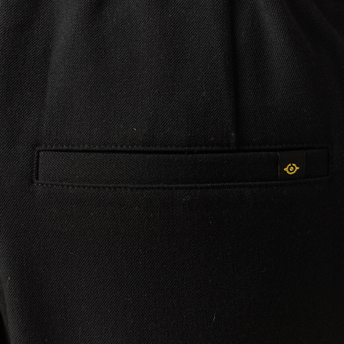 Pantalon slouchy taille haute 7/8&egrave;me noir femme
