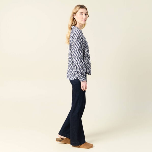 blouse manches longues bleu femme Blouse manches longues bleu femme