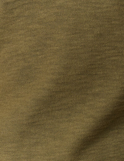 Pull manches longues vert kaki homme