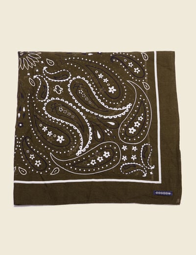 Bandana taupe homme