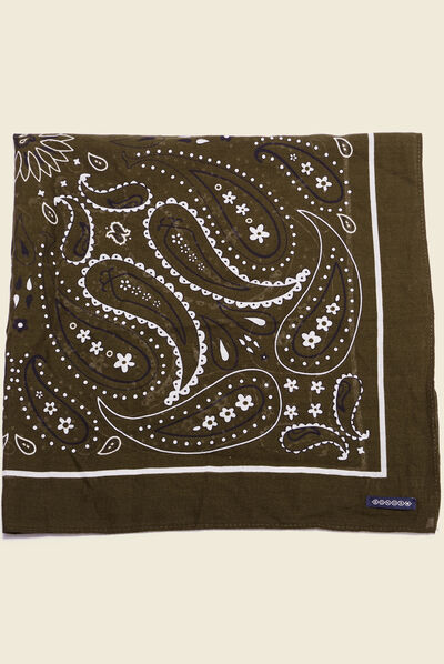 Bandana taupe homme