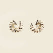 Boucles d'oreilles clous noir femme