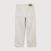Jeans large 5 poches longueur 32 denim beige homme