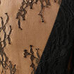 Chemise en dentelle manches longues noir femme