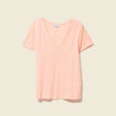 T-shirt éco-responsable rose saumon femme