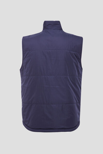 Blouson droit réversible bleu marine homme