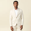 Blazer manches longues col classique sable homme