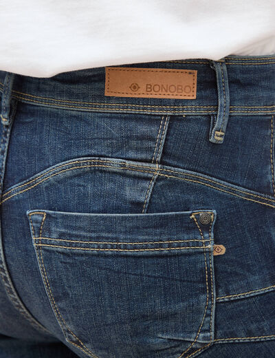 Jeans skinny push-up taille standard denim brut femme
