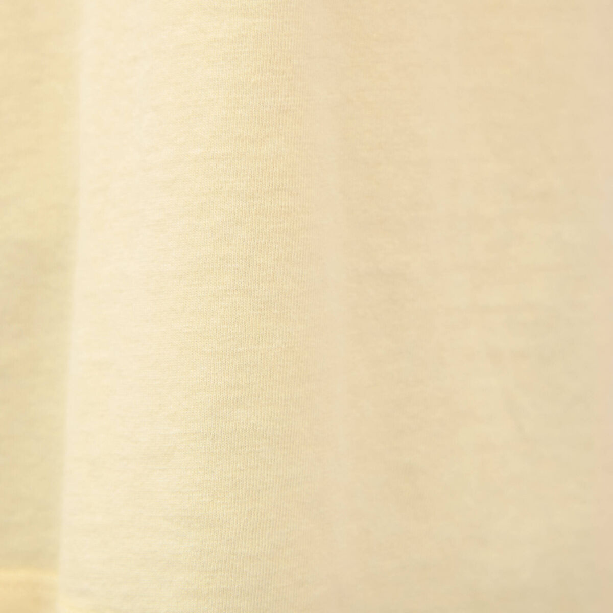 T-shirt col v manches courtes en coton jaune clair femme