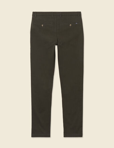 Pantalon slim Instinct chino vert kaki homme
