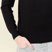 Pull manches longues noir homme