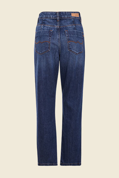 Jeans straight denim brut femme